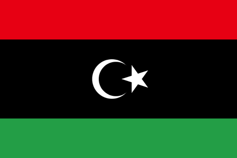 Drapeau national Libya, Supporters, Fans, Football, Cameroun