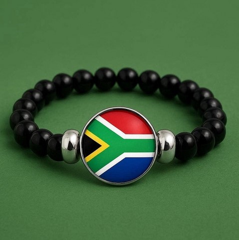 Bracelet Perles drapeau Afrique du Sud