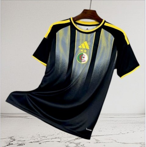 Maillot de Football Noir, Algérie, équipe nationale, drapeau, 