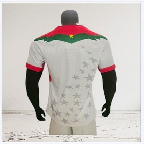 Maillot de Football Burkina Faso, ​blanc, Can, Caf, Afrique, Soccer, Africa, maillots pays africains,