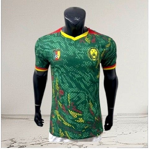  Cameroon vert Football Jersey, Cameroun, vert, Football, Fourteen, équipe nationale,