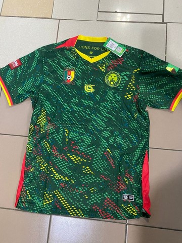  Cameroon green Football Jersey,Maillot Cameroun, personalisable, blanc, vert, rouge, Football, Lions indomptables Fourteen, Official,