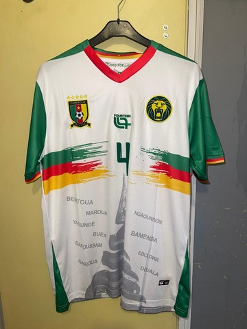 Football Maillot Cameroun 2025/2026, blanc, Lions indomptables, Can, Africa, Soccer,