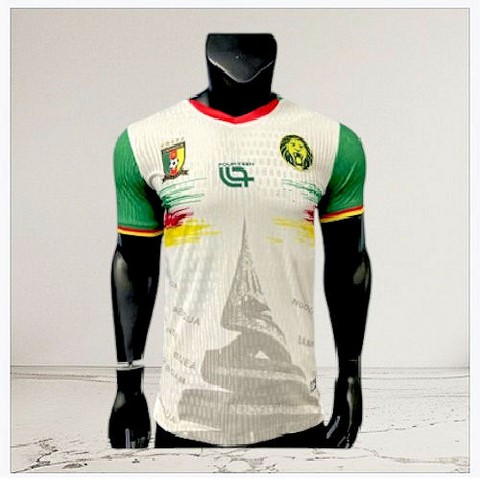 Football Maillot Cameroun 2025/2026, blanc, Lions indomptables, Can, Africa, Soccer,
