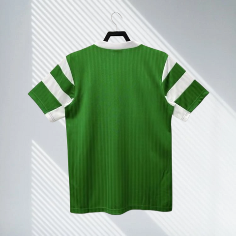 Maillot de Football Cameroun Rétro 1990, Jersey,Maillot Cameroun, personalisable, blanc, vert, rouge, Football, Lions indomptables, Adidas,