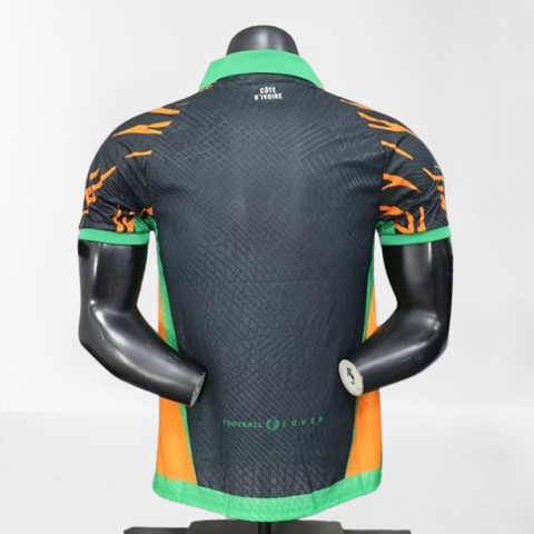 Maillot Côte d'Ivoire Football 2025/2026, noir, Can, Caf, Afrique, soccer Africa, pays africain,