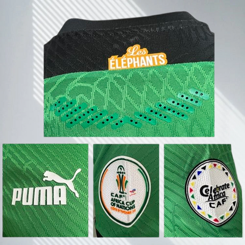Maillot Côte d'Ivoire Football vert, Can, Caf, Afrique, soccer Africa, pays africain,