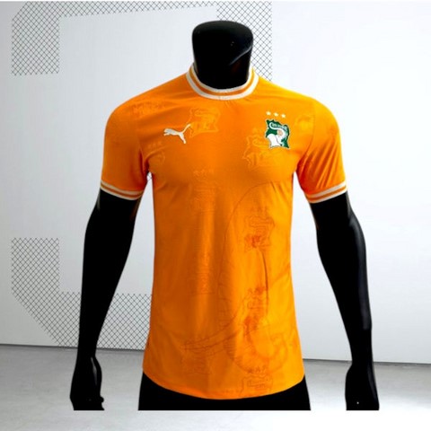 Maillot Côte d'Ivoire Football 2025/2026, orange, Can, Caf, Afrique, soccer Africa, pays africain,