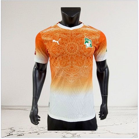 Maillot Côte d'Ivoire Football 2025/2026, orange, Can, Caf, Afrique, soccer Africa, pays africain,