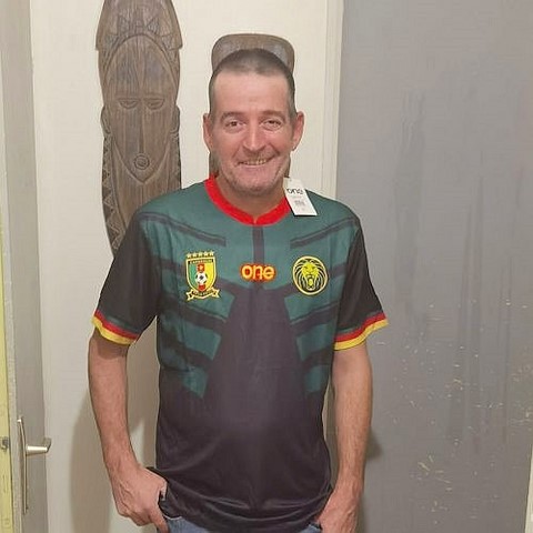  Cameroon Black Football Jersey,Maillot Cameroun, noir Football, Lions indomptables,