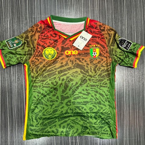  Cameroon Green Football Jersey,Maillot Cameroun, vert Football, Lions indomptables,