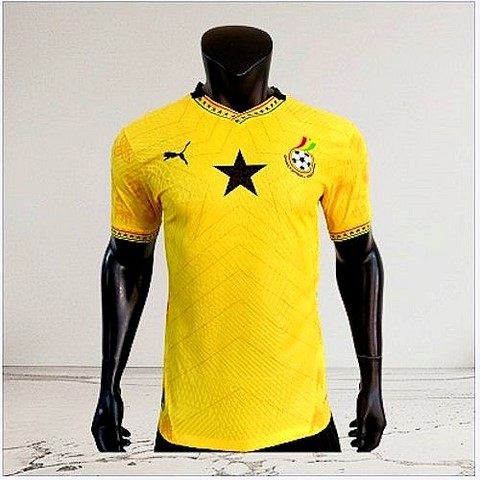 Maillot de Football jaune Ghana, équipe nationale, drapeau, 