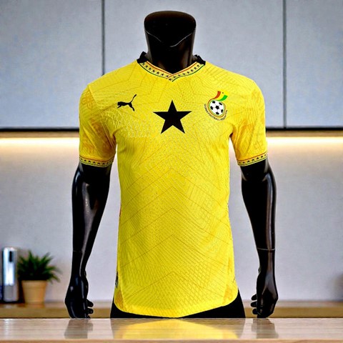 Maillot de Football Ghana, jaune, équipe nationale, drapeau, 