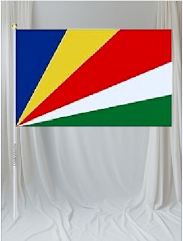 Drapeau mains Seychelles, lot de 5/10/20/50/100 pieèces,