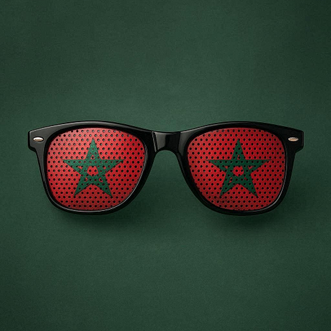 Lunettes de soleil drapeau national Maroc,