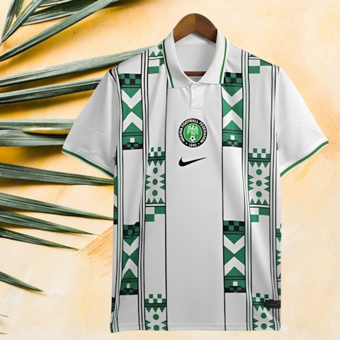 Maillot de Football blanc Nigéria, équipe nationale, drapeau, 
