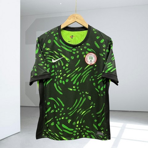 Maillot de Football blanc Nigéria, vert,  équipe nationale, drapeau, 
