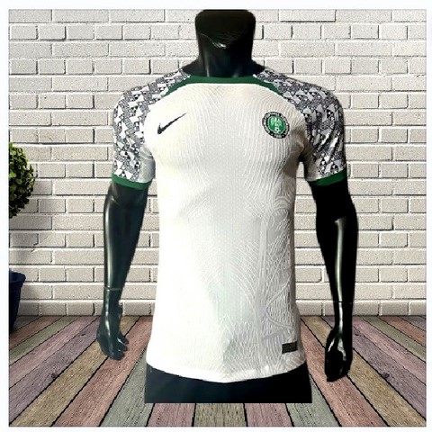 Maillot de Football blanc Nigéria, vert,  équipe nationale, drapeau, 