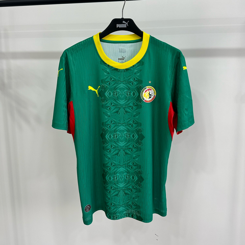 Maillot de Football Sénégal, 2025  vert, équipe nationale, drapeau, Can 2025, Can, Caf Afrique, Les Lions de la Téranga, soccer Africa,Puma,