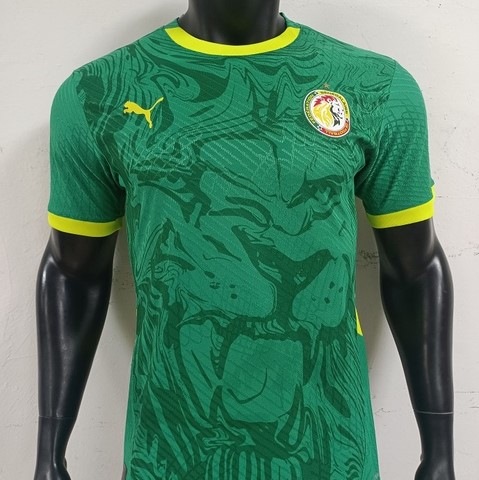 Maillot de Football Sénégal, 2025  vert, équipe nationale, Les Lions de la Téranga, Can 2025/26, Can, Caf Afrique, soccer Africa,