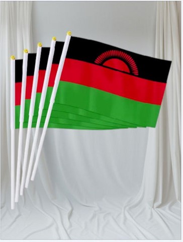 Drapeau mains Malawi, lot de 5/10/20/50/100 pieèces,