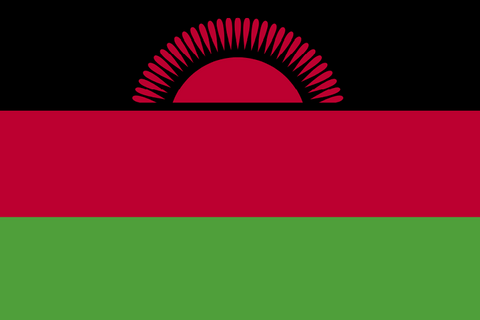 Drapeau national Malawi, Supporters, Fans, Football, Cameroun