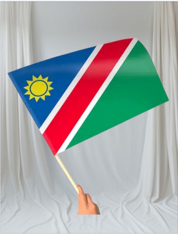Drapeau mains Namibie, lot de 5/10/20/50/100 pieèces,