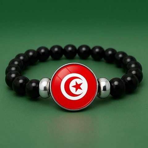Bracelet perles, Drapeau national, supporters ,Drapeau, fans supporters, Algérie,