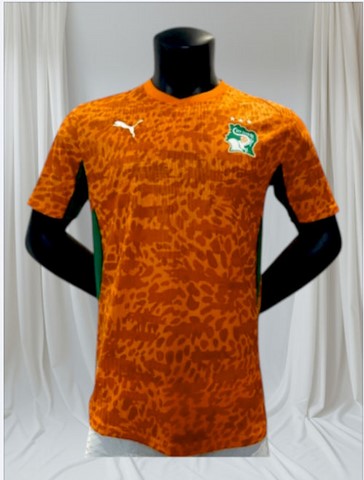 Maillot Côte d'Ivoire Football 2025/2026, orange, Can, Caf, Afrique, soccer Africa, pays africain,