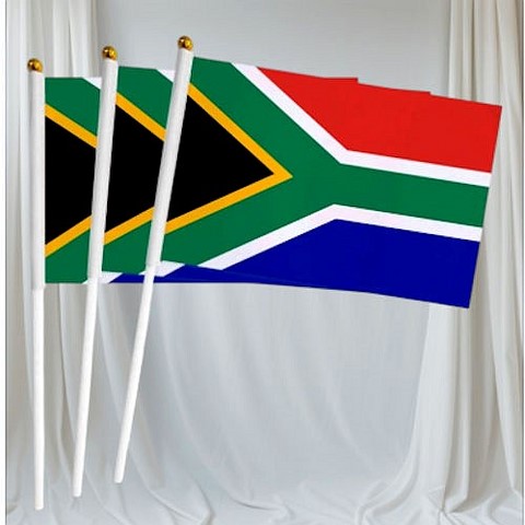 Drapeau main Afrique du sud, Supporters, Fans, Football, Cameroun