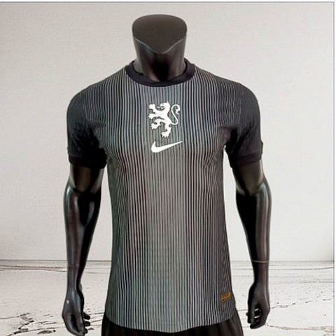   Maillot Polo Football Netherlands 2025/2026, noir, Jerseys soccer, Nike, 