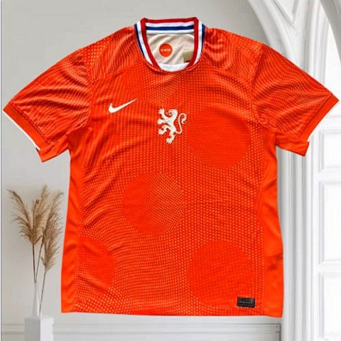   Maillot de Football Netherlands 2025/2026, orange, Jerseys soccer, Nike, 