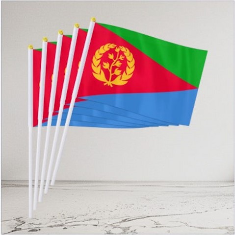 Drapeau main Érithrea, Supporters, Fans, Football, Cameroun