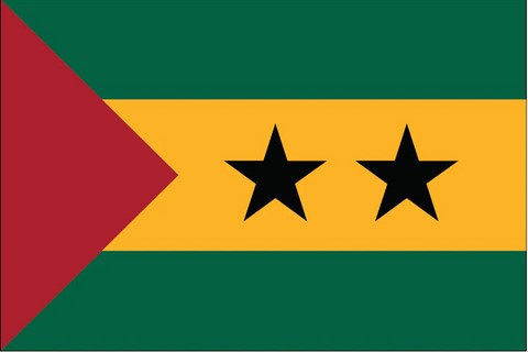 Drapeau national São Tomé-et-Principe, Supporters, Fans, Football, Cameroun