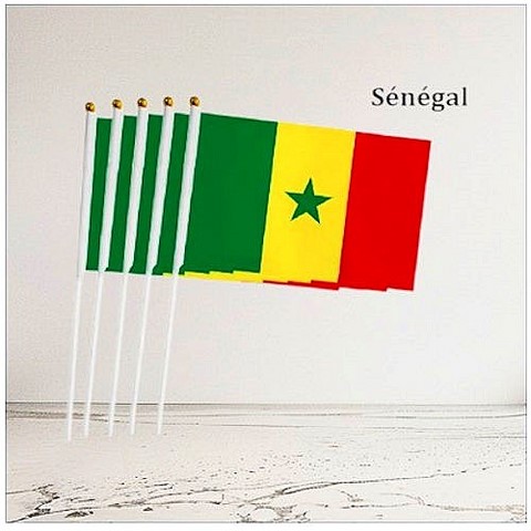 Drapeau main Sénégal, Supporters, Fans, Football, Cameroun