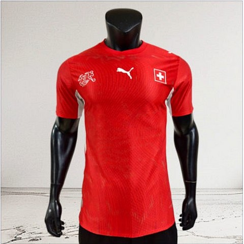   Maillot de Football Switzerland 2026, rouge, version player, Jerseys soccer, Puma, Djankawax, 