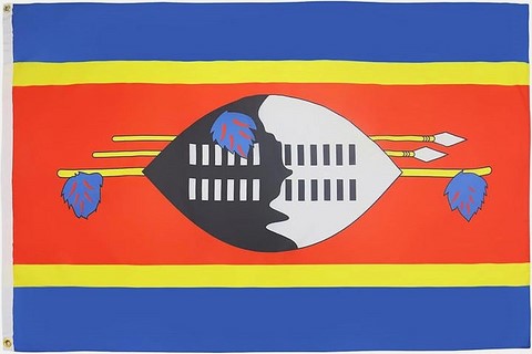 Drapeau national Swaziland, Supporters, Fans, Football, Cameroun