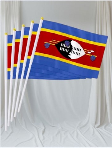 Drapeau mains Swaziland, lot de 5/10/20/50/100 pieèces,