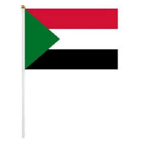 Drapeau main Soudan, Supporters, Fans, Football, Cameroun