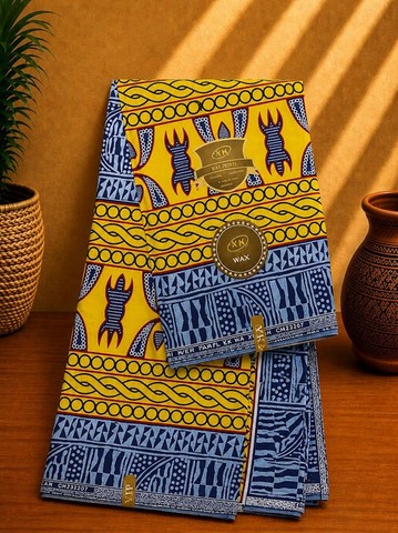 issu pagne wax africain,  Ndop, La ferme de Léo, ventes solidaires,