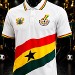 Maillot de Football Ghana 2025/26, blanc, BlackStars, supporter ghanéen, Football Africain. africa. can, Afrique, football, djankawax, Africa Football, noir, Diaspora Africaine, drapeau,