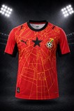 Maillot de Football Ghana 2026, rouge, BlackStars, supporter ghanéen, Football Africain. africa. can, Afrique, football, djankawax, Africa Football, Diaspora Africaine, drapeau,