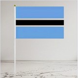 Drapeau main Botswana, Supporters, Fans, Football, Cameroun