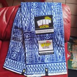 Ndop Bamiléké Cameroun bleu, 6 yard, Djankawax, tissus pagnes, wax,