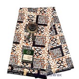 African wax loincloth 6 yards; beige, Ndop Bamiléké Cameroun, africain 3/6 yard, Ndop bamilékés Cameroun, ventes solidaire,lafermedeleo,Djankawax,