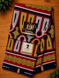 tissu pagne bleu/blanc, Ndop Bamiléké Cameroun, africain 3/6 yard, Ndop bamilékés Cameroun, ventes solidaire,lafermedeleo,Djankawax,