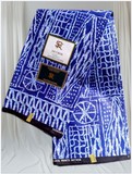 Ndop Bamiléké Cameroun bleu, 6 yard, Djankawax, tissus pagnes, wax,