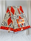 Ndop Bamiléké Cameroun 6 yard, orange, Djankawax, tissus pagnes, wax,