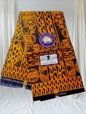 Ndop Bamiléké Cameroun 6 yard, jaune, Djankawax, tissus pagnes, wax,