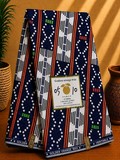 tissu pagne bleu, Ndop Bamiléké Cameroun, africain 3/6 yard, Ndop bamilékés Cameroun, ventes solidaire,lafermedeleo,Djankawax,